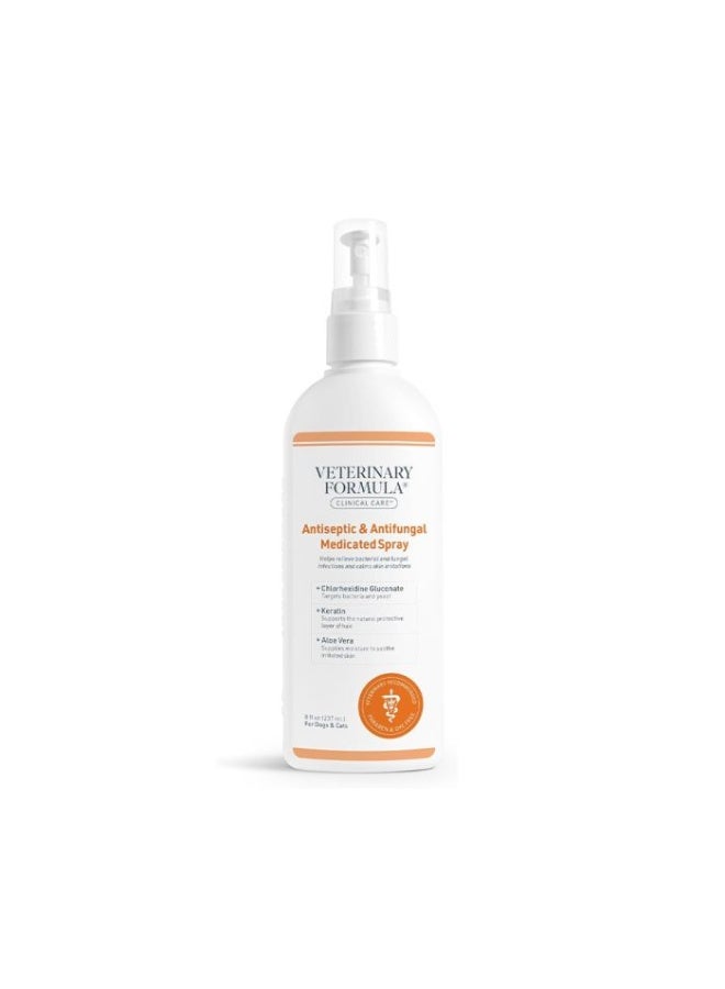 Veterinary Formula Clinical Care Antiseptic & Antifungal Spray For Dogs & Cats 236ml[Volume - 236ml]