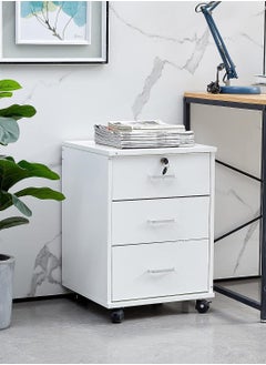 Lockable Rolling Container with 3 Drawers Filing Cabinet Under Desk Office Cabinet with Wheels Documents in DIN A4 Legal Letter Format Office Furniture Office - pzsku/Z960F796CD45D832380DBZ/45/_/1725356474/9cefe46d-b22e-4d6a-ae9c-fda24d0a2ca0