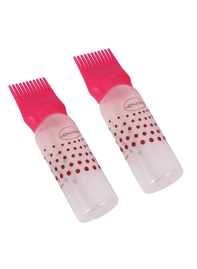 LAWAZIM Hair Dyeing Bottle with Comb - 2-Piece 160ml Pink - Refillable Plastic Comb Applicator Bottle with Ergonomic and Easy-to-Clean Design - Ideal for Hair Dye, Treatments, and Root Touch-Up - Image 4