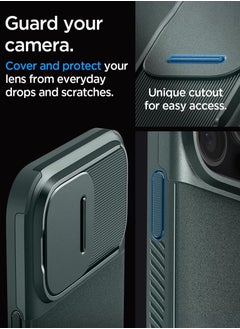 Spigen Optik Armor MagFit iPhone 16 Pro Max Case Cover (2024) with MagSafe - Abyss Green  - Image 3