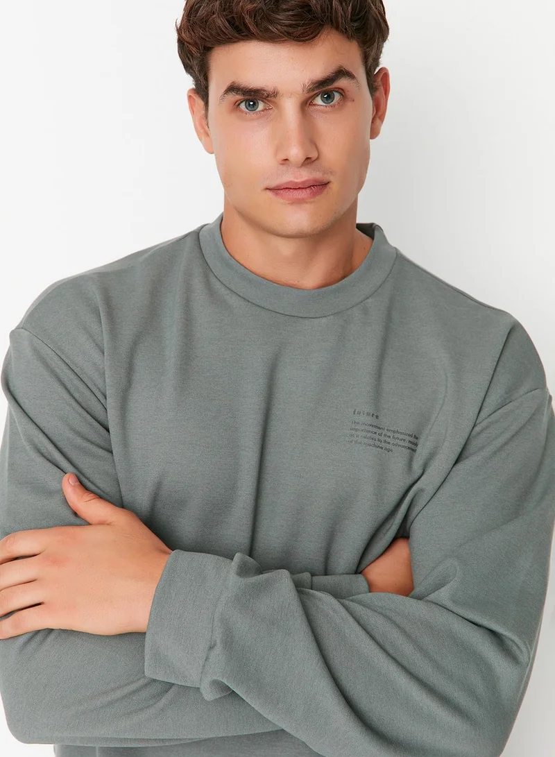trendyol Slogan Sweatshirt