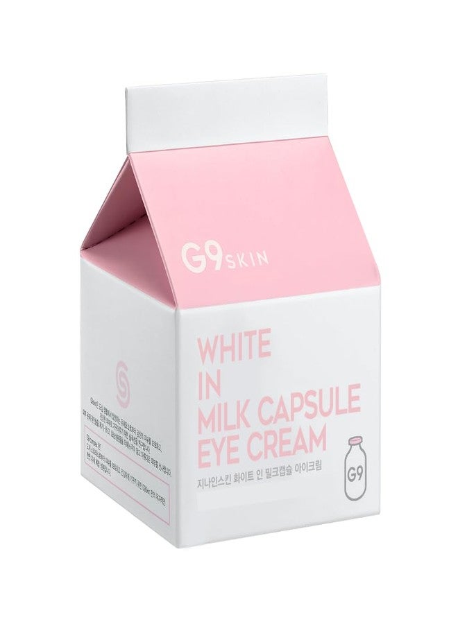 G9 سكن كريم العين G9SKIN White In Milk Capsule – كريم مرطب يومي خفيف الوزن لمنطقة تحت العين المتعبة، عناية بالبشرة كورية، 30 غرام - Image 2