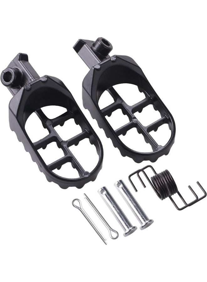 Dirt Bike Foot Pegs, Aluminium Footpegs Pedals Fit for Coleman Baja Taotao PW50 1981-2021 PW80 1983-2006, Pit Dirt Bike Motorcycle Minibike - Image 1