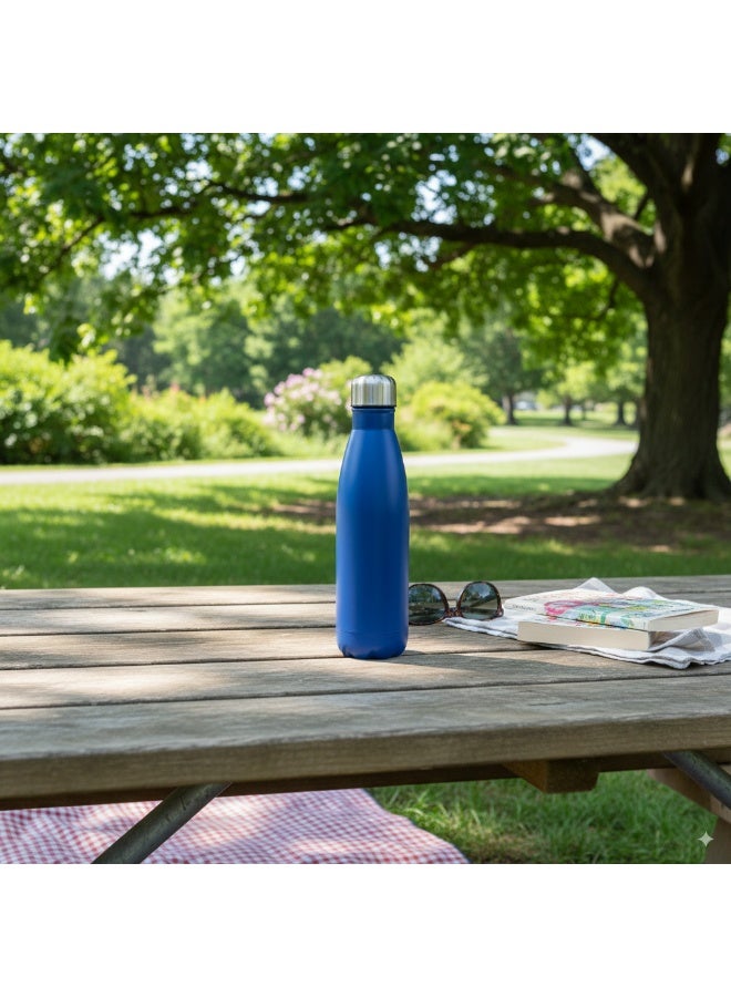 زجاجة ماء رياضية من الفولاذ المقاوم للصدأ 750 مل مع عزل فراغ، تصميم مزدوج الطبقات على شكل بولينج، مانعة للتسرب وقابلة للحمل للسفر للمشروبات الساخنة والباردة، للاستخدام في الصالة الرياضية والمكتب والنشاطات الخارجية - Image 2