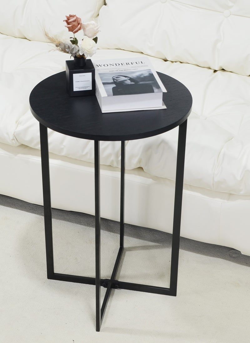 Sharpdo Round Coffee Table, Minimalist Living Room Small End Table, Home Density Board Sofa Side Table  - Image 1