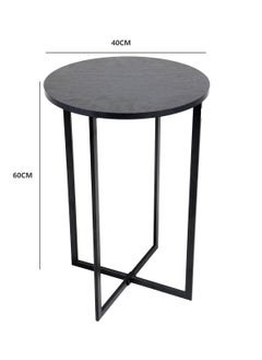 Sharpdo Round Coffee Table, Minimalist Living Room Small End Table, Home Density Board Sofa Side Table  - Image 4