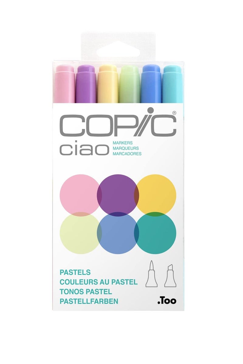 Copic CIAO MRKR 6PC SET 3 PASTELS - Image 1
