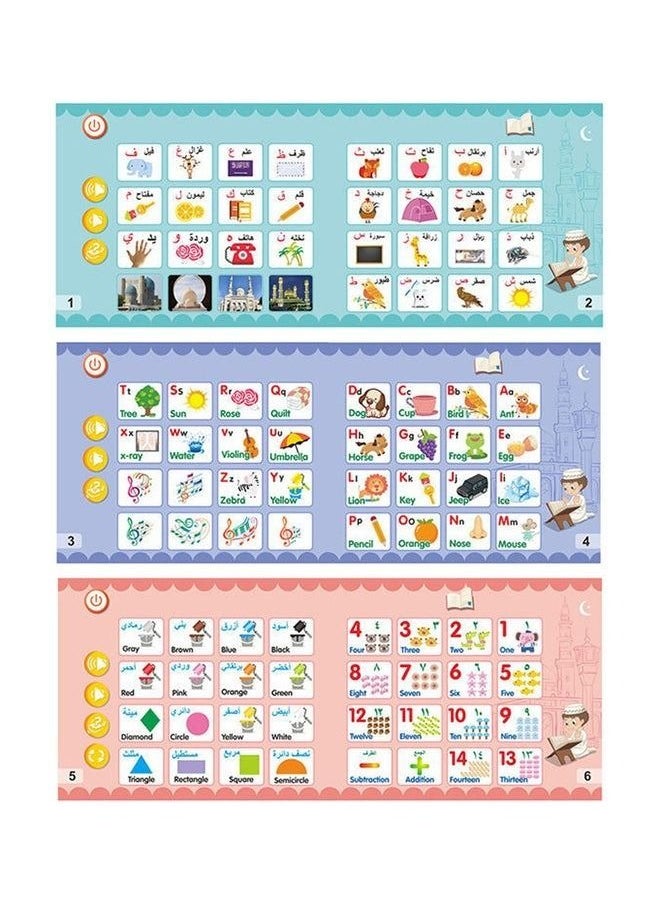 LIXADA Arabic and English Bilingual E-books, Early Education, Smart Toys, Audio Books, Children's Point of Reading 23.5*2.7*20.5cm  - Image 5
