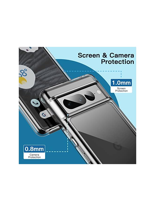 Jetech Case For Google Pixel 7 Pro, Shockproof Phone Bumper Cover, Anti-Scratch Clear Back (Hd Clear) - Image 3