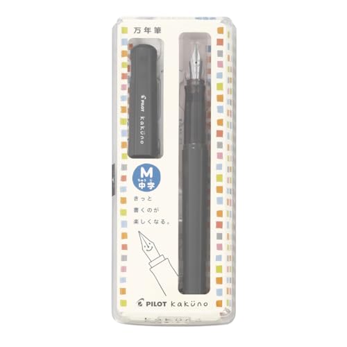 Pilot Kakuno Fountain Pen of Biginners, Medium Nib, Glay Body (FKA-1SR-GYM) - Image 2