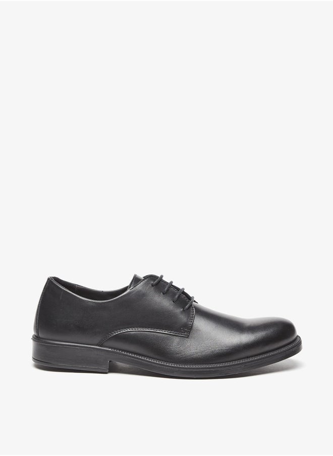 Le Confort Solid Derby Shoes with Lace-Up Closure  - Image 3
