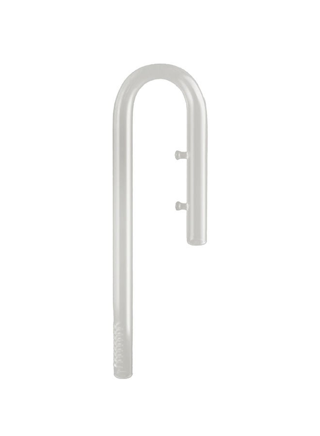Loquat U-Shape Aquarium Inflow Filter Tube With 2 Suction Cup Clear