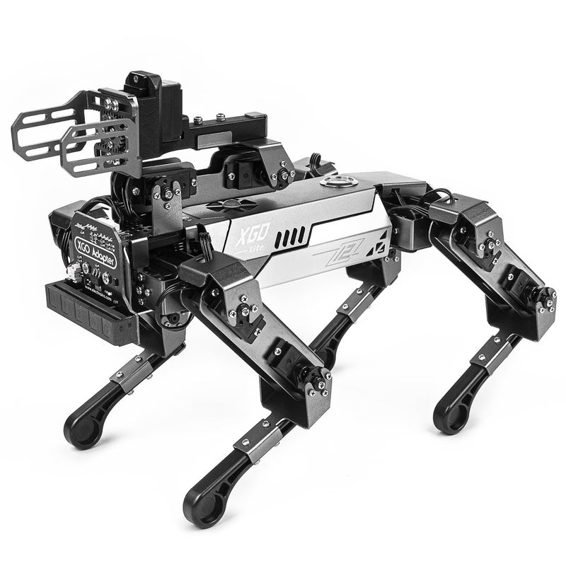 ELECFREAKS microbit Robotic Dog Xgo V2 Kit 15 Movable Joint DIY Programmable Full Metal Bionic Robot Kit STEM Educational Project for Open Source HardwareWithout Microbit