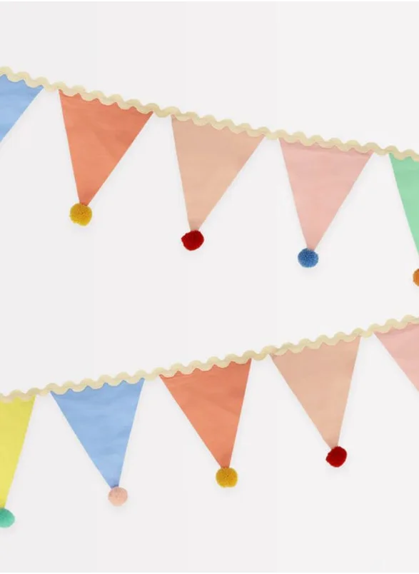 Meri Meri Pastel Pom Pom Flag Garland