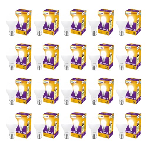 EcoLink 12-Watt LED Bulb |12-Watt LED Bulb For Room & Home | Bulb Base : B22, Colour : Cool Day Light, Pack of 20 - Image 1