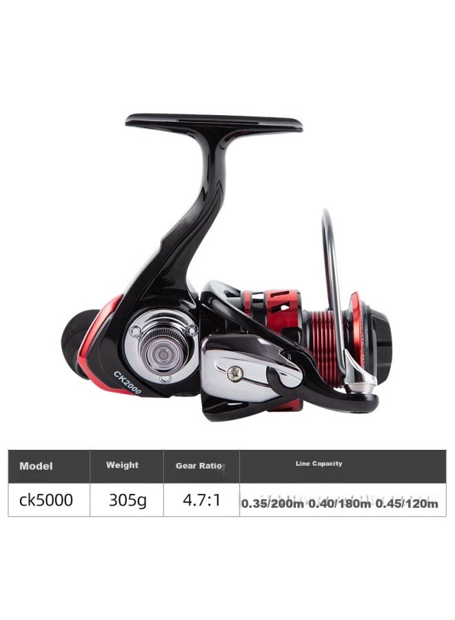 Jiadiaoni Fishing Reel, All-metal Fishing Reel, No Gap, Long-casting Specialized Fishing Reel, Fishing Line Reel, Sea Rod Reel, Ck5000 - Image 3