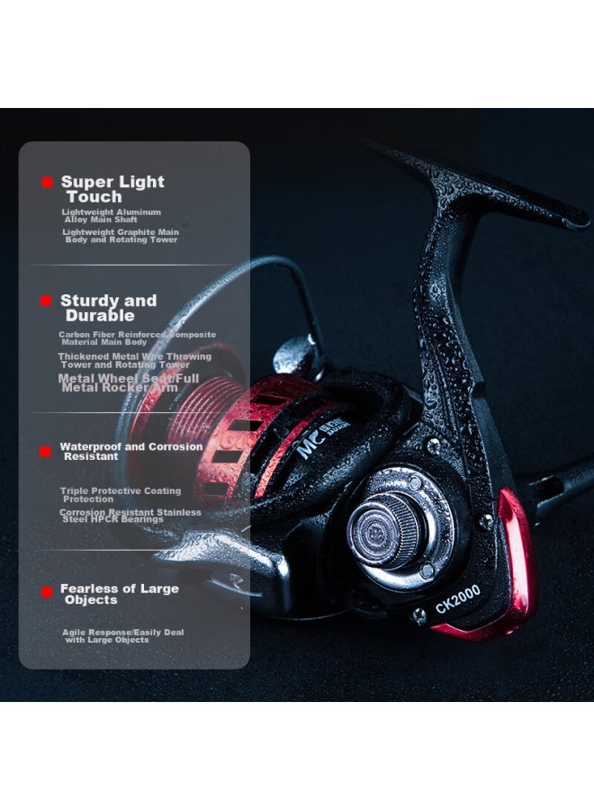 Jiadiaoni Fishing Reel, All-metal Fishing Reel, No Gap, Long-casting Specialized Fishing Reel, Fishing Line Reel, Sea Rod Reel, Ck5000 - Image 1