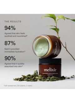 Melixir Vegan Relief Facial Moisturizer 2.7 Fl Oz | Green Tea Extract Facial Cream For Women And Men  - Image 4