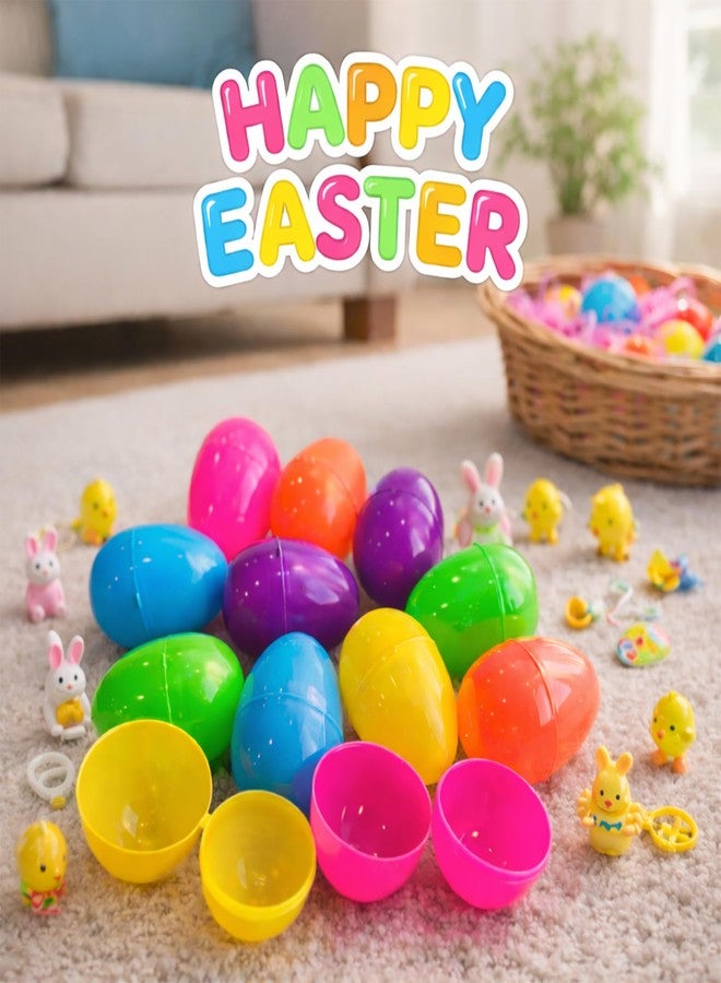 Celmuron Easter Eggs 30 Pack, 2.3'' Fillable Plastic Easter Eggs, Bright Color Assortment for Easter Egg Hunt, Party Favors & Surprise Fillers - Image 4