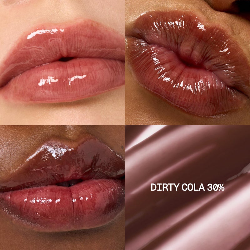 fwee 3D Voluming Gloss 30% (Sheer) | High Shine, Non-Sticky Lip Gloss for Makeup | Long-Lasting, Moisturizing Gel Formula â€“ Dirty Cola 30% | 30% & 70% Pigment Options | 5.3g - Image 2