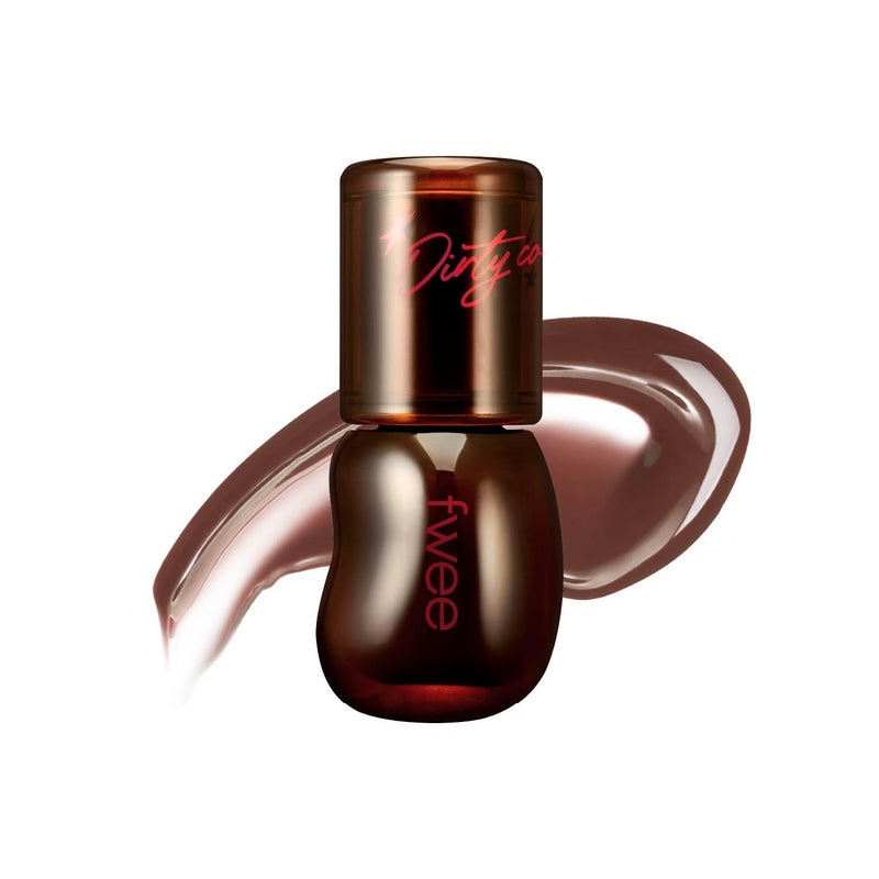 fwee 3D Voluming Gloss 30% (Sheer) | High Shine, Non-Sticky Lip Gloss for Makeup | Long-Lasting, Moisturizing Gel Formula â€“ Dirty Cola 30% | 30% & 70% Pigment Options | 5.3g - Image 1