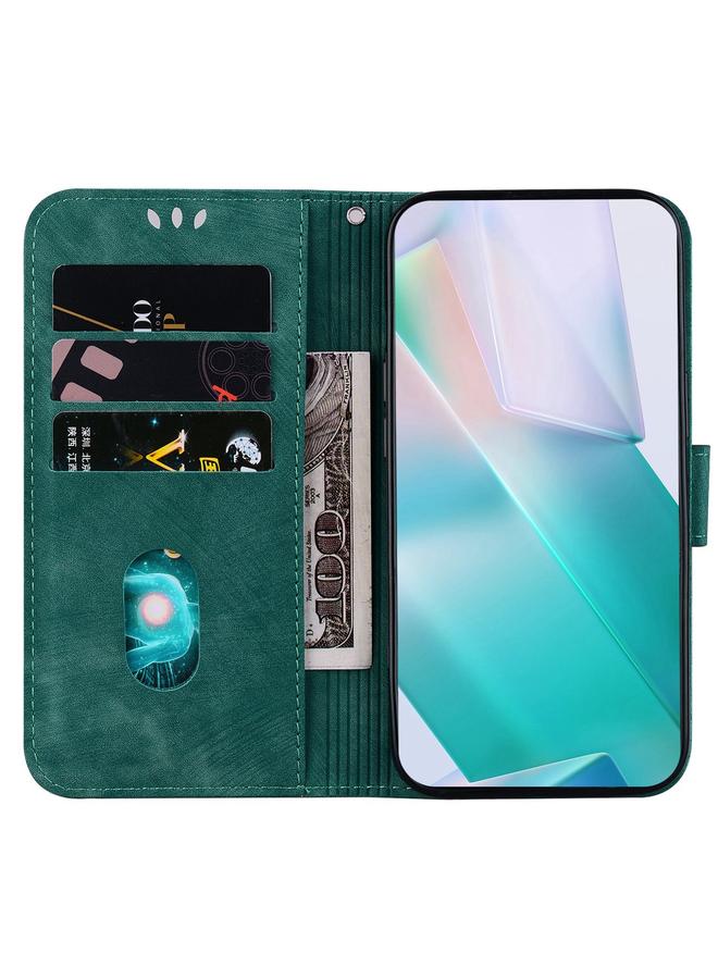 S-TOP Case For Realme 9i / OPPO A76 4G / A36 Little Tiger Embossed Leather Phone Case - Image 4