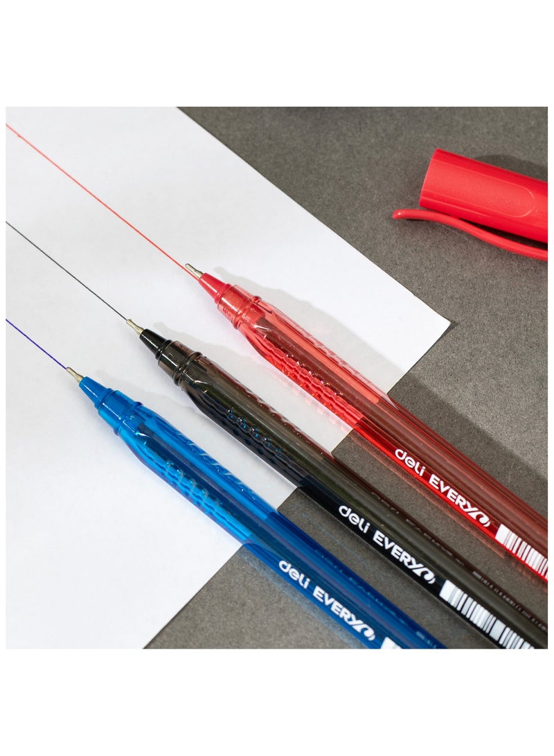 Deli EQ9-BL Ball Point Pen Mini Tip 0.7mm Blue - 50pcs/box - ideal for office and school writing - Image 5