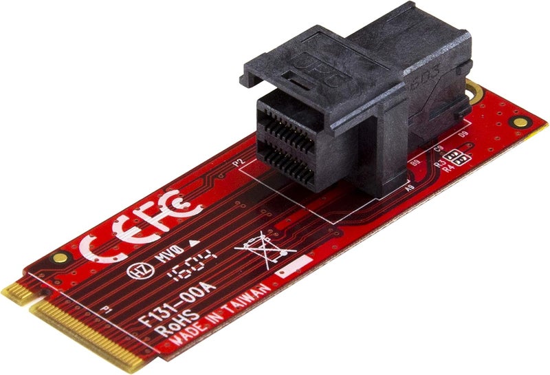 StarTech .com U.2 to M.2 Adapter - for 1 x U.2 PCIe NVMe SSD - M.2 PCIe x4 Host Interface - U.2 SSD - M.2 PCIe Adapter - U.2 Drive , TAA (M2E4SFF8643) - Image 1