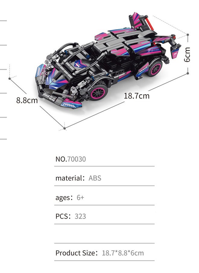 Generic 70030D Remote control car model Building Toy Set (323 Pieces) 6+ Years  - Image 4