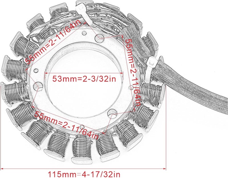 Wivplex Motorcycle Generator Stator Coil for Arctic Cat ATV - Image 2