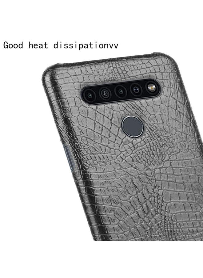 S-TOP Case For LG K41S Shockproof Crocodile Texture PC + PU Case - Image 5