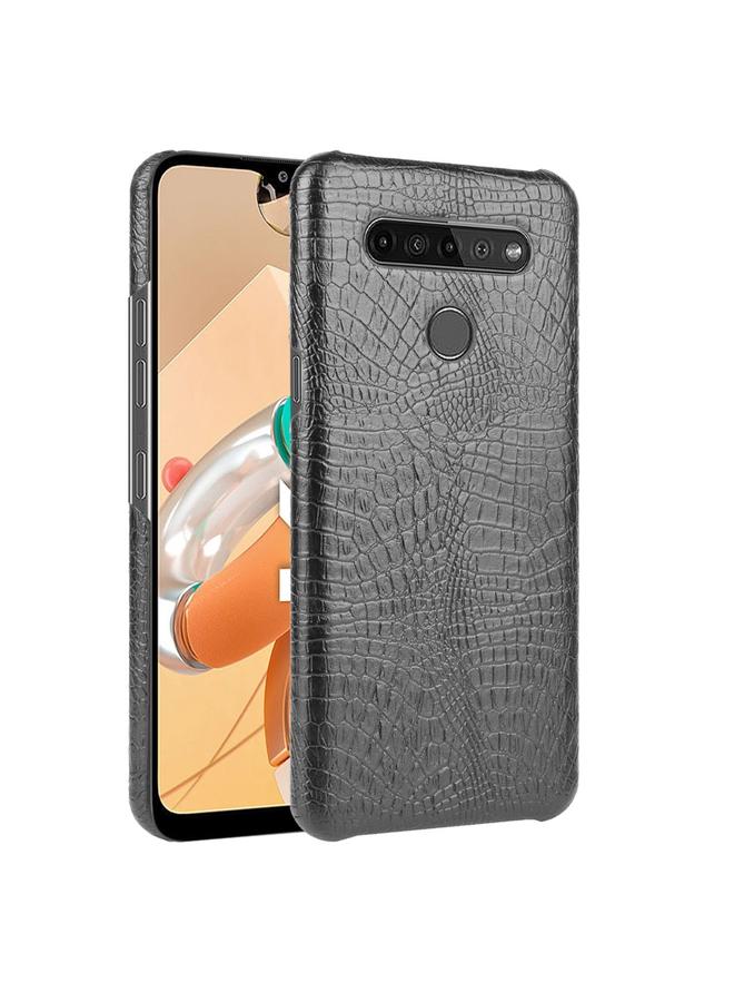 S-TOP Case For LG K41S Shockproof Crocodile Texture PC + PU Case - Image 1