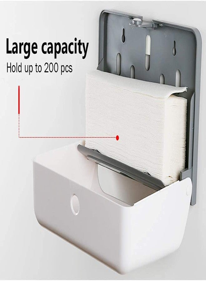 TARGET HYGIENE Multi Fold Tissue Paper Napkin Dispenser with Free 2 Packet of Multi fold Tissue Paper Refill - Image 2