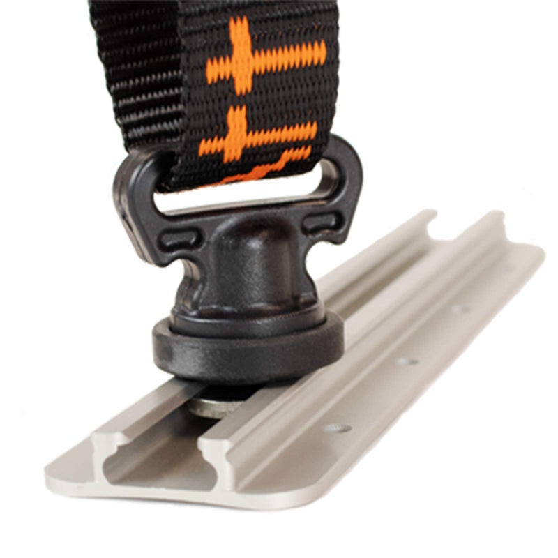 YakAttack Vertical Tie Downs â€“ Track Mount Anchoring Points for 1â€ or 1.5â€ Webbing | Compatible with GearTrac, MightyMounts & Most Kayak Rails | 2 Pack | Made in USA - Image 2