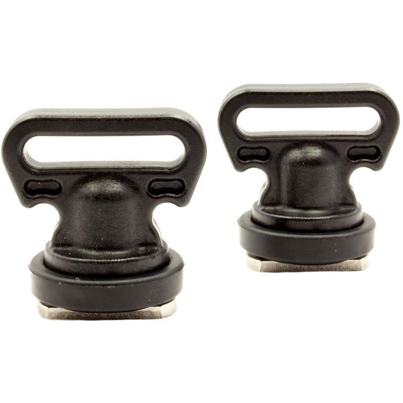 YakAttack Vertical Tie Downs â€“ Track Mount Anchoring Points for 1â€ or 1.5â€ Webbing | Compatible with GearTrac, MightyMounts & Most Kayak Rails | 2 Pack | Made in USA - Image 1