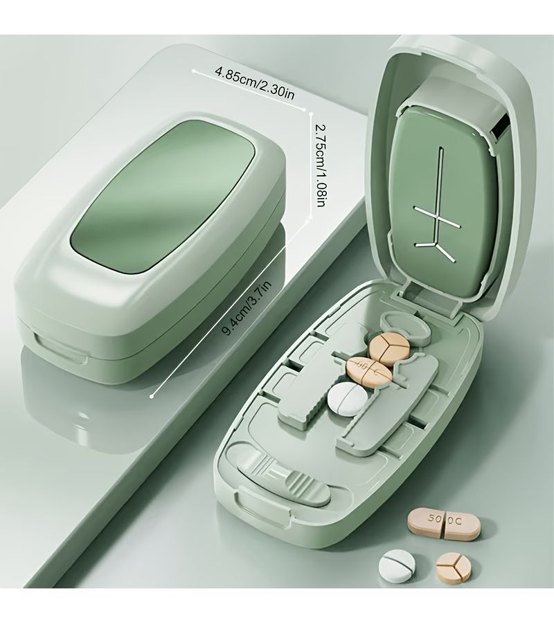 Blue Precise Pill Cutter 1 2 1 3 1 4 Tablet Cutter Portable for All Pills Pocket - Image 4