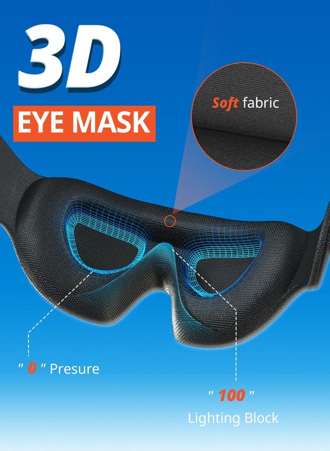 SARISUN Travel Pillow for Airplanes, Ultra-Thin Breathable Airplane Pillow Alternative, Airplane Head Strap with 3D Sleep Eye Mask, 360° Support for Long Flight, Work for Seats with Headrest, Black - Image 3