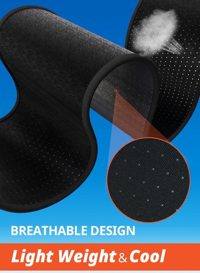 SARISUN Travel Pillow for Airplanes, Ultra-Thin Breathable Airplane Pillow Alternative, Airplane Head Strap with 3D Sleep Eye Mask, 360° Support for Long Flight, Work for Seats with Headrest, Black - Image 5
