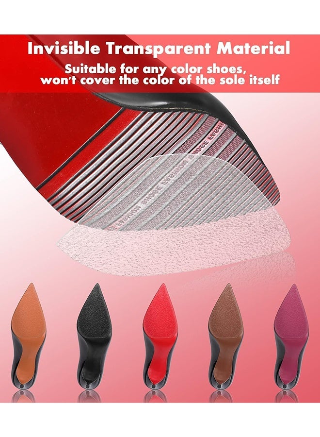 واقي النعل 10x150 سم واقي نعل الحذاء المضاد للانزلاق، ملصقات نعل ذاتية اللصق للأحذية ذات الكعب العالي، واقي النعل الأحمر، ملصقات النعل للأحذية الرياضية، واقي النعل، واقي أسفل الحذاء شفاف - Image 2