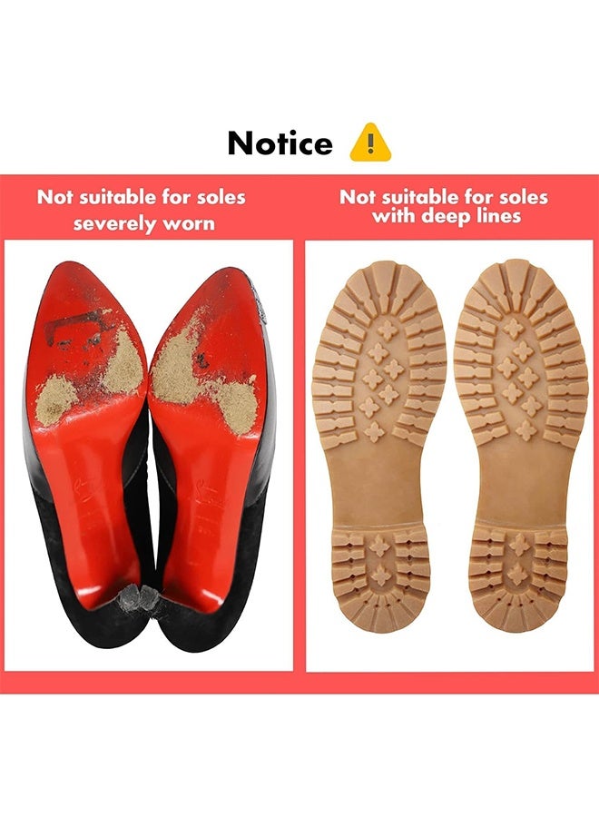 واقي النعل 10x150 سم واقي نعل الحذاء المضاد للانزلاق، ملصقات نعل ذاتية اللصق للأحذية ذات الكعب العالي، واقي النعل الأحمر، ملصقات النعل للأحذية الرياضية، واقي النعل، واقي أسفل الحذاء شفاف - Image 5