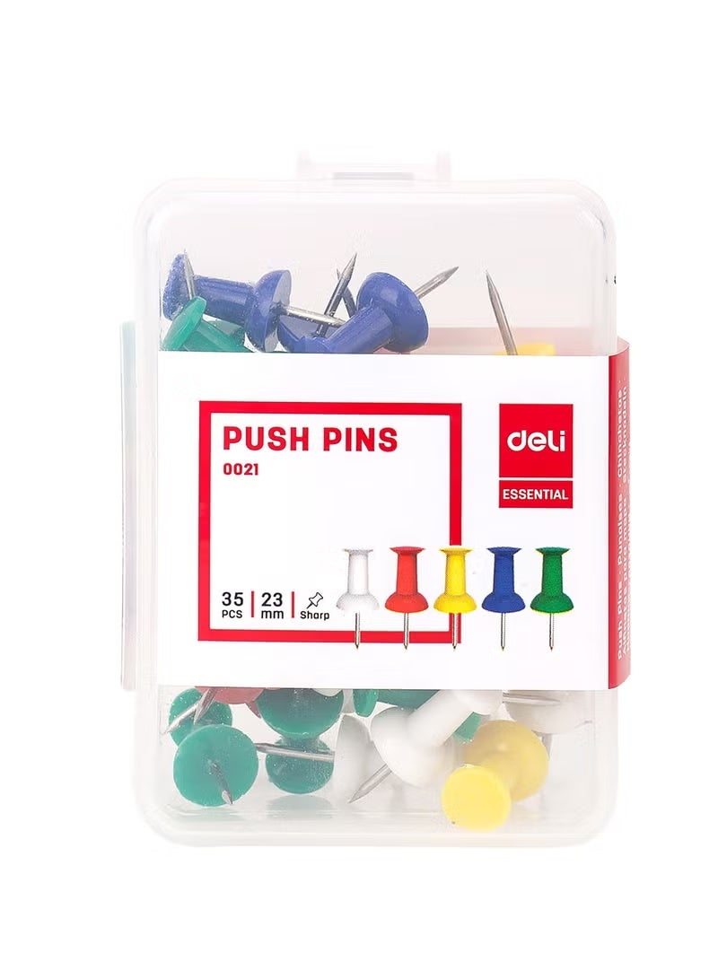 Deli دبابيس دفع E0021 - 23 مم، 1"، ألوان متنوعة - Image 3