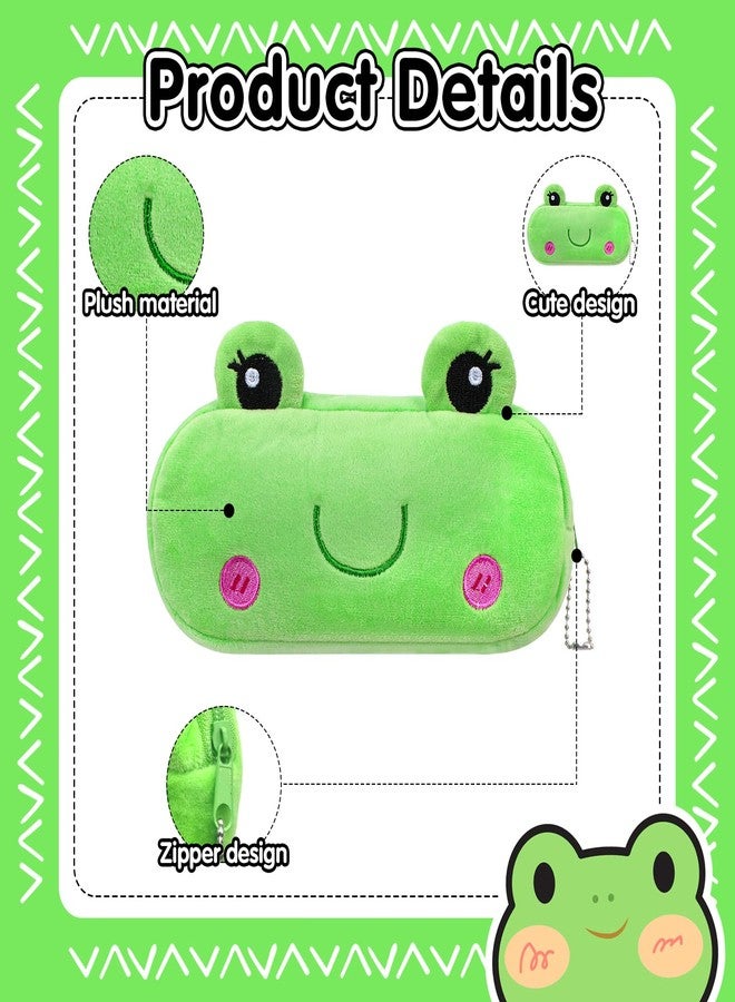 JOUTYFOR 8 Pcs Cartoon Pencil Pouch Bulk Cute Zipper Pencil Cases Animal and Fruit Pencil Boxes Plush Pencil Bag Japanses Kawaii Stationery Bag for Kids Boys Girls Students Classroom - Image 3