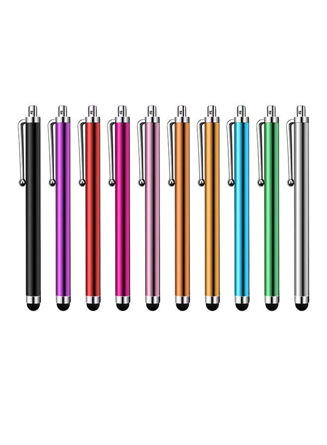 NIBEMINENT 10-Piece Universal Touch Screen Stylus Pen Set Multicolour