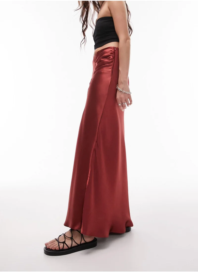 TOPSHOP Asymmetrical High Waist Skirt