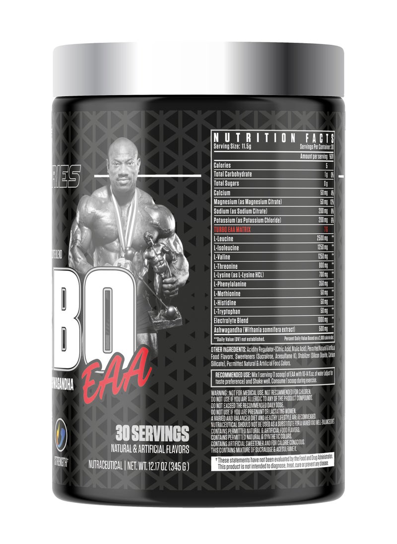 DEXTER JACKSON Black Series Turbo EAA 30 Servings 345g - Advanced Essential Amino Acids for Muscle Recovery and Performance (Mango)  - Image 3