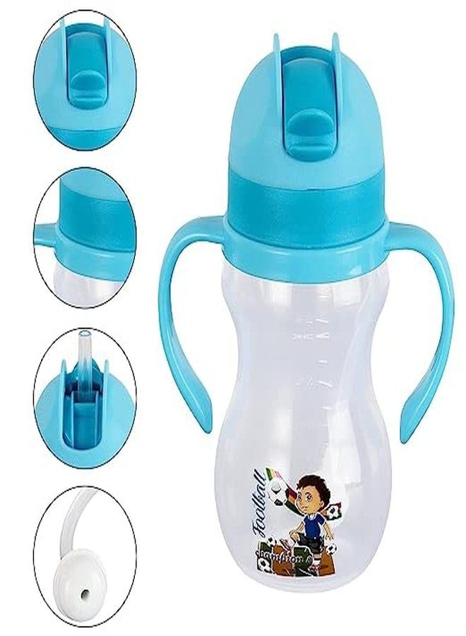 تايني ديل عرض صغير: عبوة من 3 أكواب شرب للأطفال - زجاجات مياه شفافة مانعة للانسكاب سعة 350 مل مزودة بماصة ومقابض تعمل بالجاذبية - Image 3