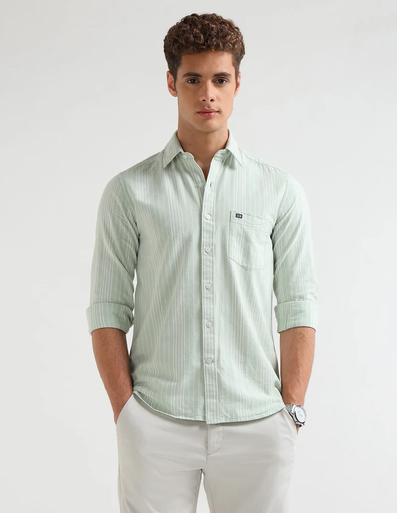 Oxford Vertical Striped Shirt