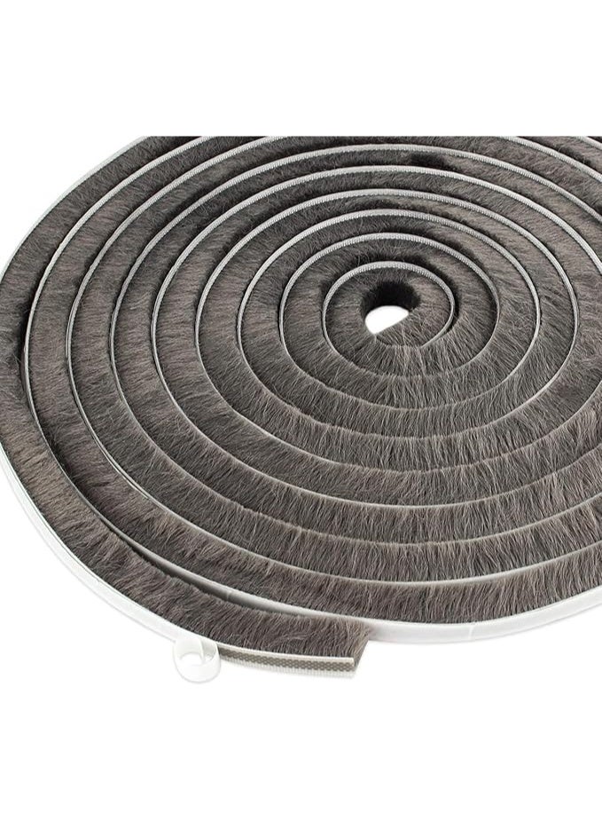 Weather Stripping for Doors and Windows, 9mm (W) x 15mm (L) x 5m (L), Grey - Image 1