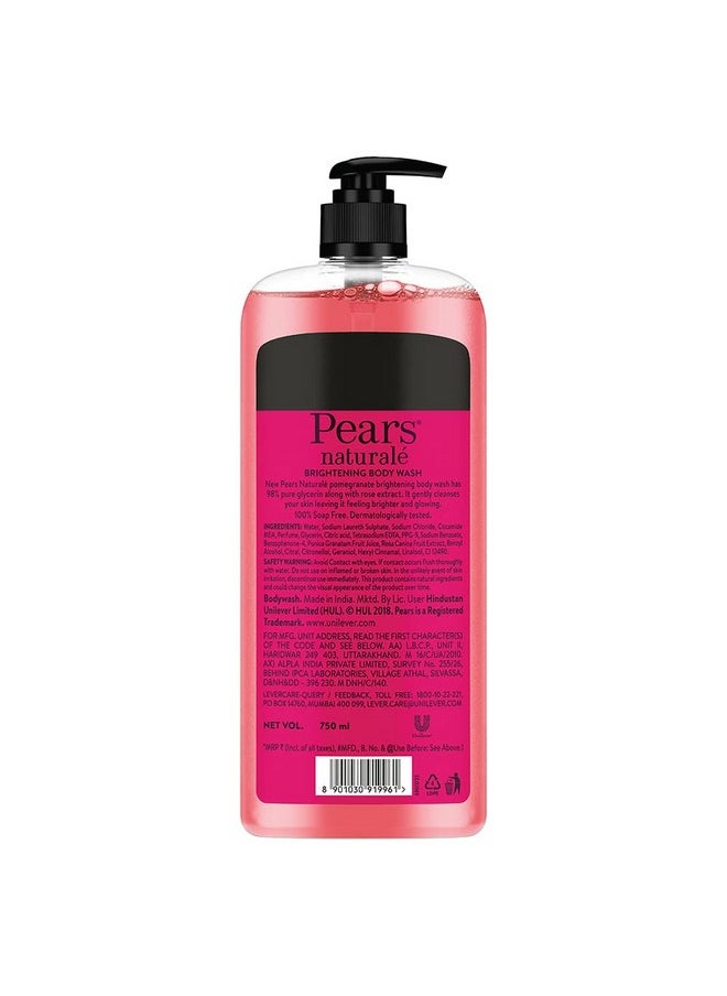 Pears - Naturale Brightening Pomegranate Bodywash With Glycerine Paraben Free Soap Free Eco Friendly Dermatologically Tested 750 Ml - Image 1