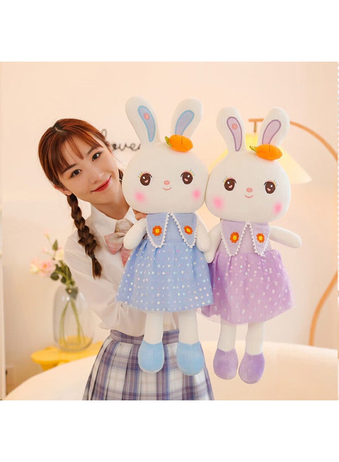 Weltston Plush Toy Doll Stuffed Animal Comforting Pillow Children's Birthday New Year Gift Present Little White Rabbit Figurine - Image 5
